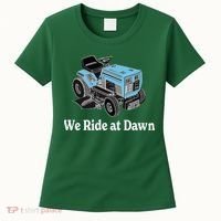 Ride At Dawn Tractor Enthusiast Dad Grandpa Women's T-Shirt thumb 0