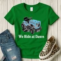 Ride At Dawn Tractor Enthusiast Dad Grandpa Women's T-Shirt thumb 3