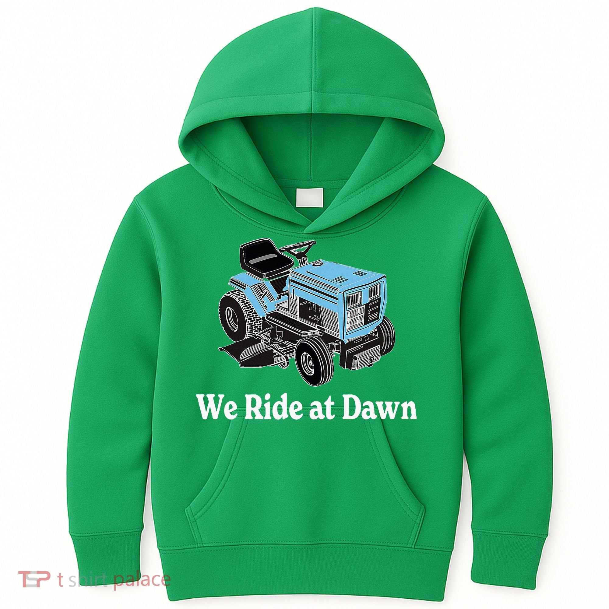 Ride At Dawn Tractor Enthusiast Dad Grandpa Kids Hoodie