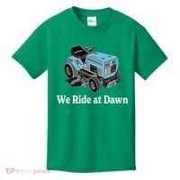 Ride At Dawn Tractor Enthusiast Dad Grandpa Kids T-Shirt thumb 0