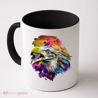 Realistic Abstract Eagle Coffee Mug thumb 0