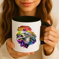 Realistic Abstract Eagle Coffee Mug thumb 3