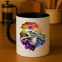 Realistic Abstract Eagle Coffee Mug thumb 4