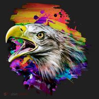 Realistic Abstract Eagle Beanie thumb 2