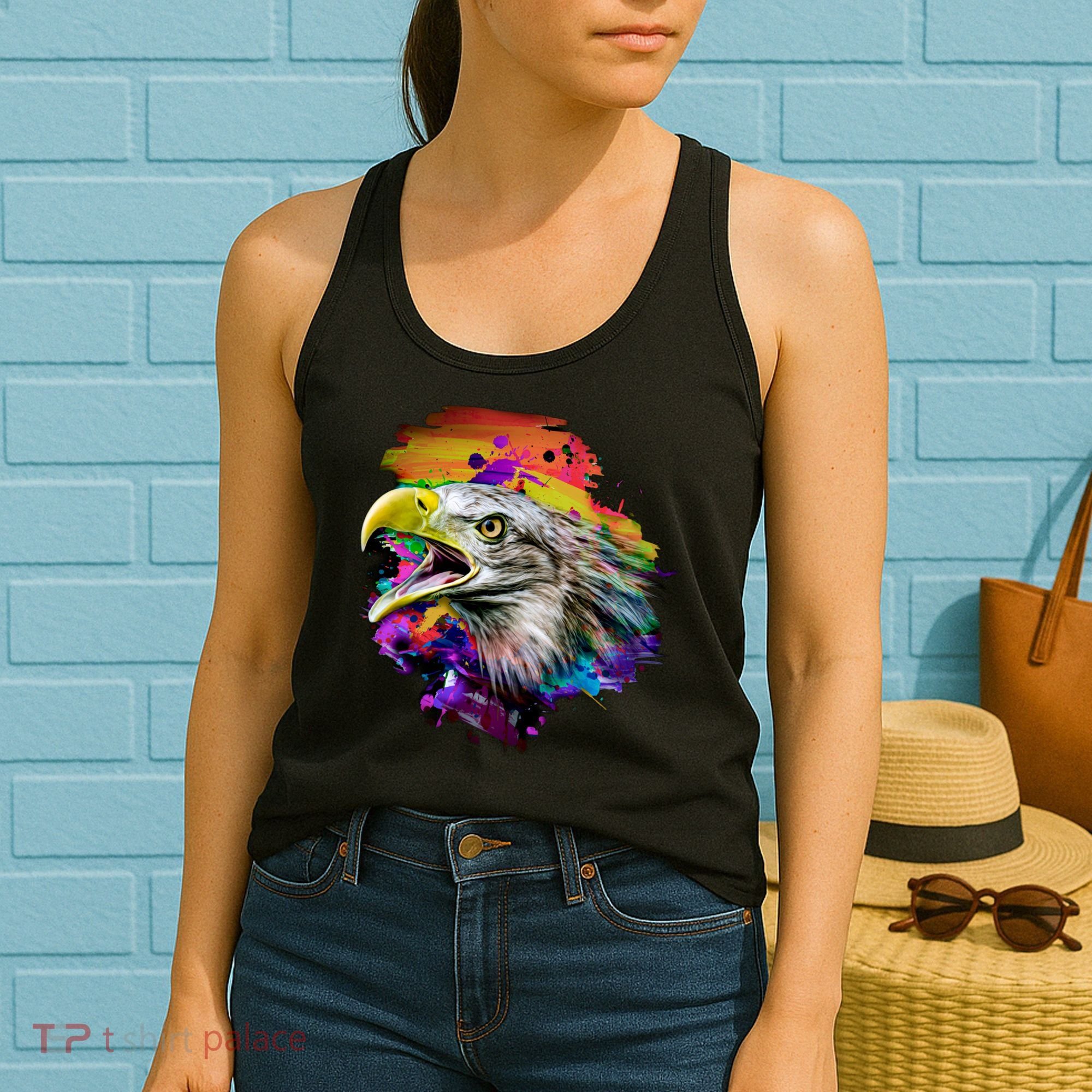 Realistic Abstract Eagle Women's Tank Top