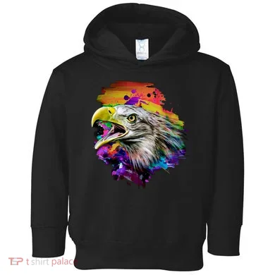 Realistic Abstract Eagle Toddler Hoodie