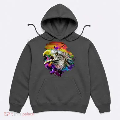 Realistic Abstract Eagle Hoodie