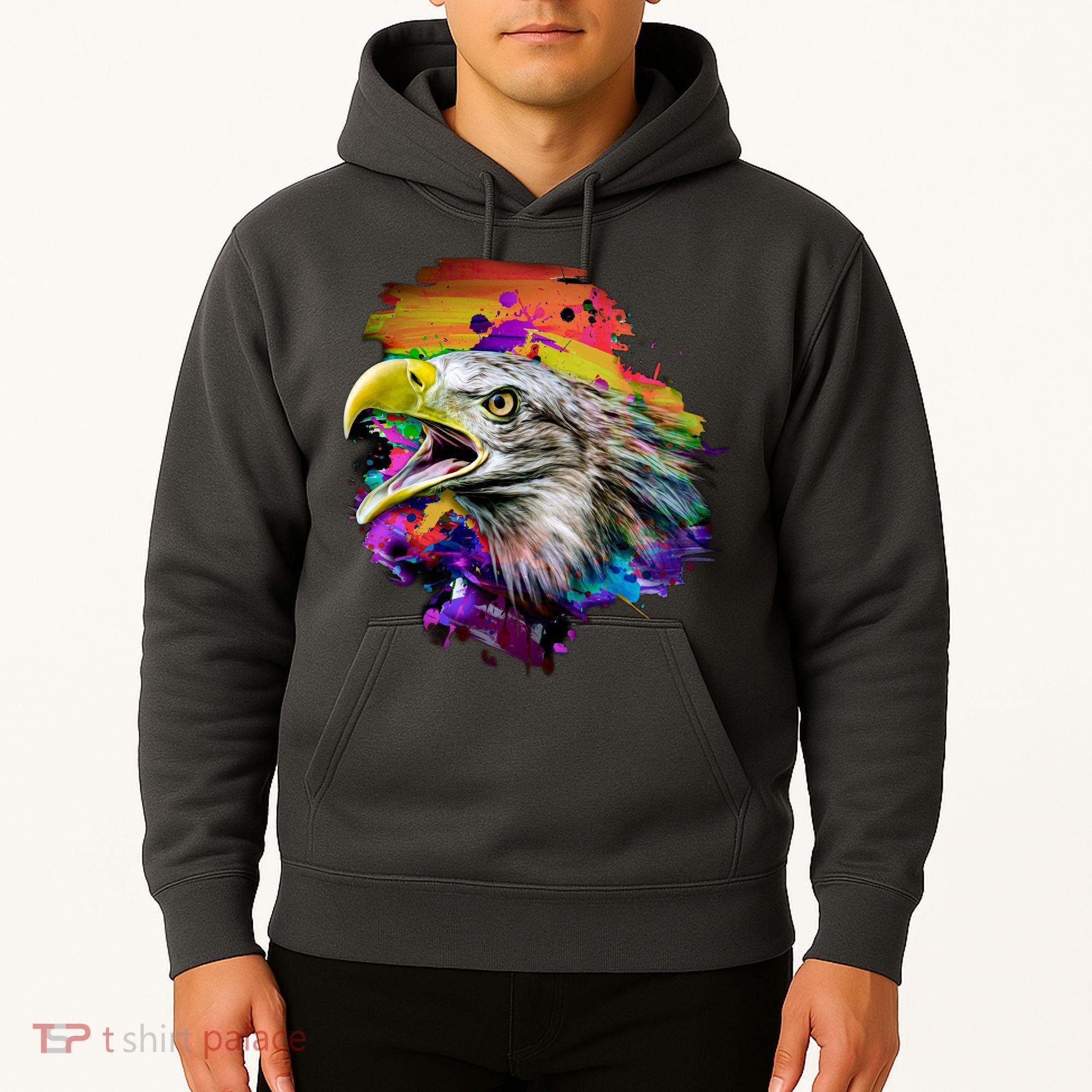 Realistic Abstract Eagle Hoodie