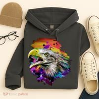 Realistic Abstract Eagle Hoodie thumb 4