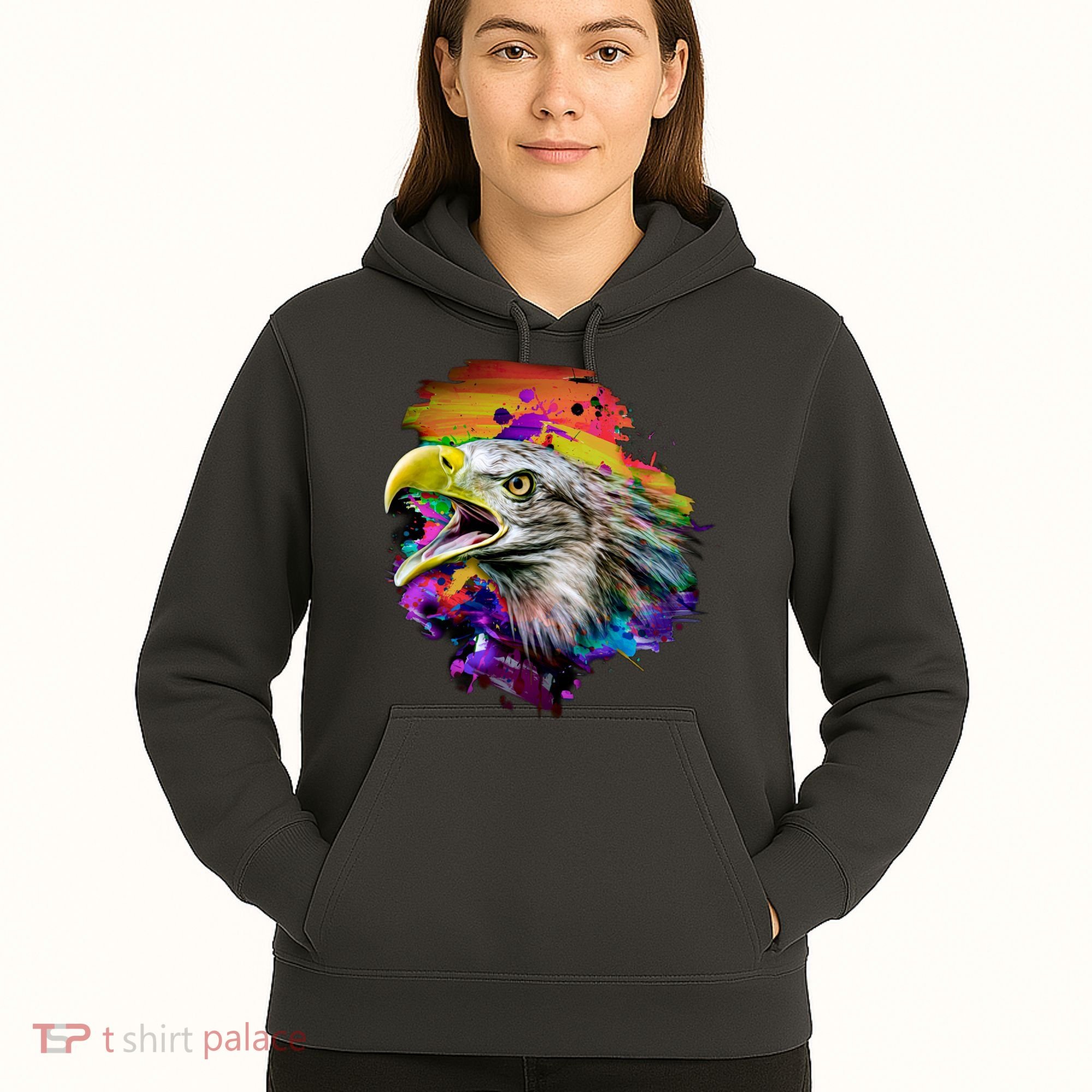 Realistic Abstract Eagle Hoodie