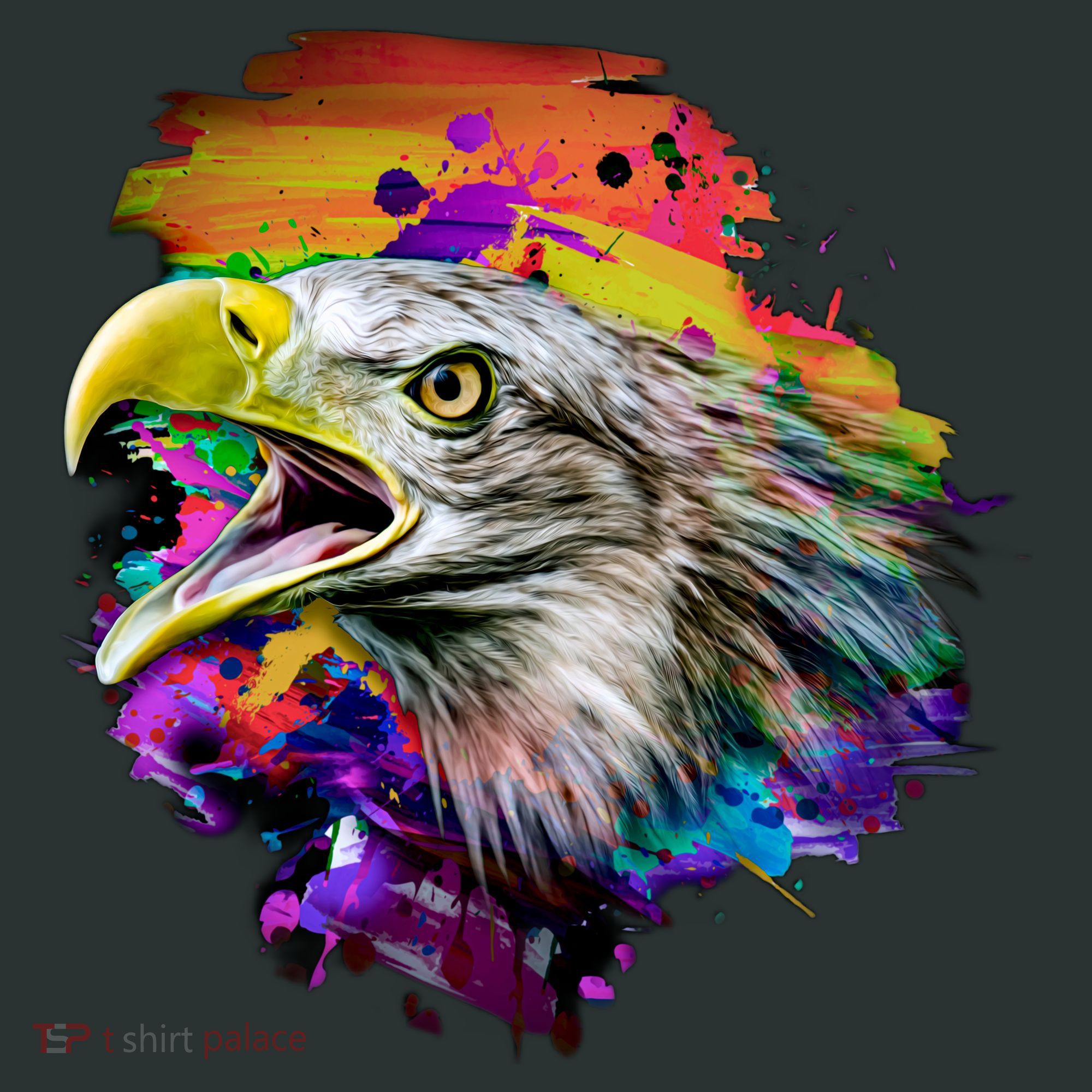 Realistic Abstract Eagle Long Sleeve Shirt
