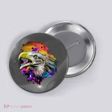 Realistic Abstract Eagle Button