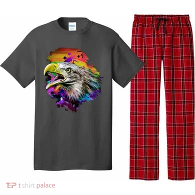 Realistic Abstract Eagle Pajama Set