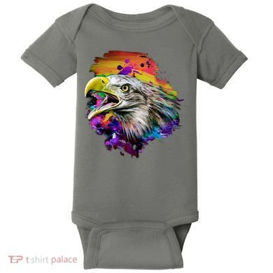 Realistic Abstract Eagle Baby Bodysuit
