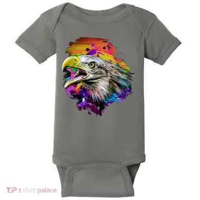 Realistic Abstract Eagle Baby Bodysuit