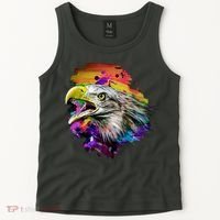 Realistic Abstract Eagle Tank Top thumb 2