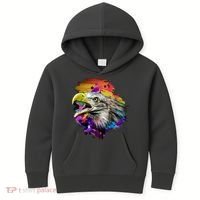 Realistic Abstract Eagle Kids Hoodie thumb 0