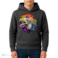 Realistic Abstract Eagle Kids Hoodie thumb 4