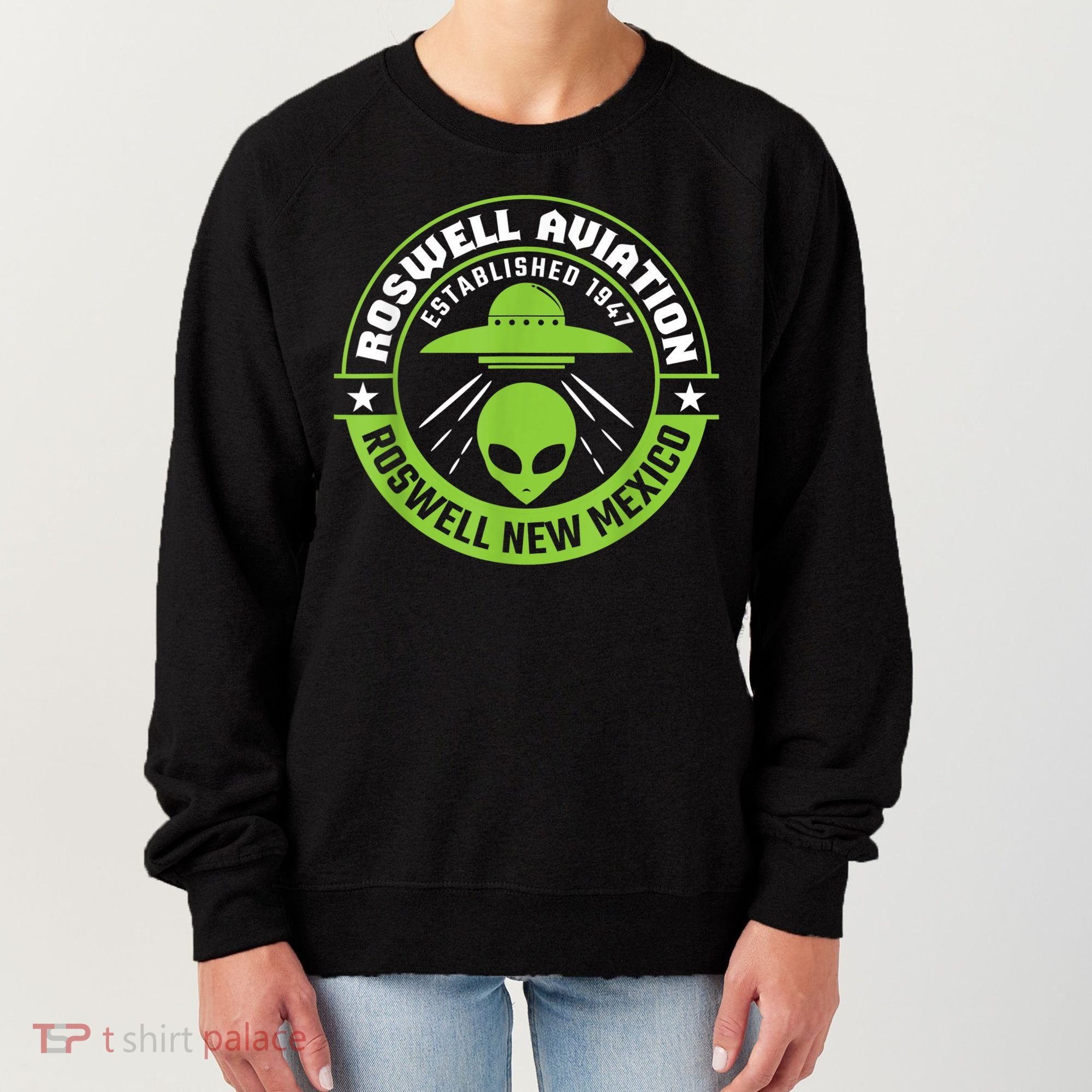 Roswell Aviation Established 1947 Roswell Alien Women's Sweatshirt