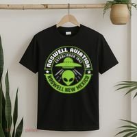 Roswell Aviation Established 1947 Roswell Alien T-Shirt thumb 2