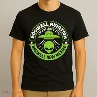 Roswell Aviation Established 1947 Roswell Alien T-Shirt thumb 3