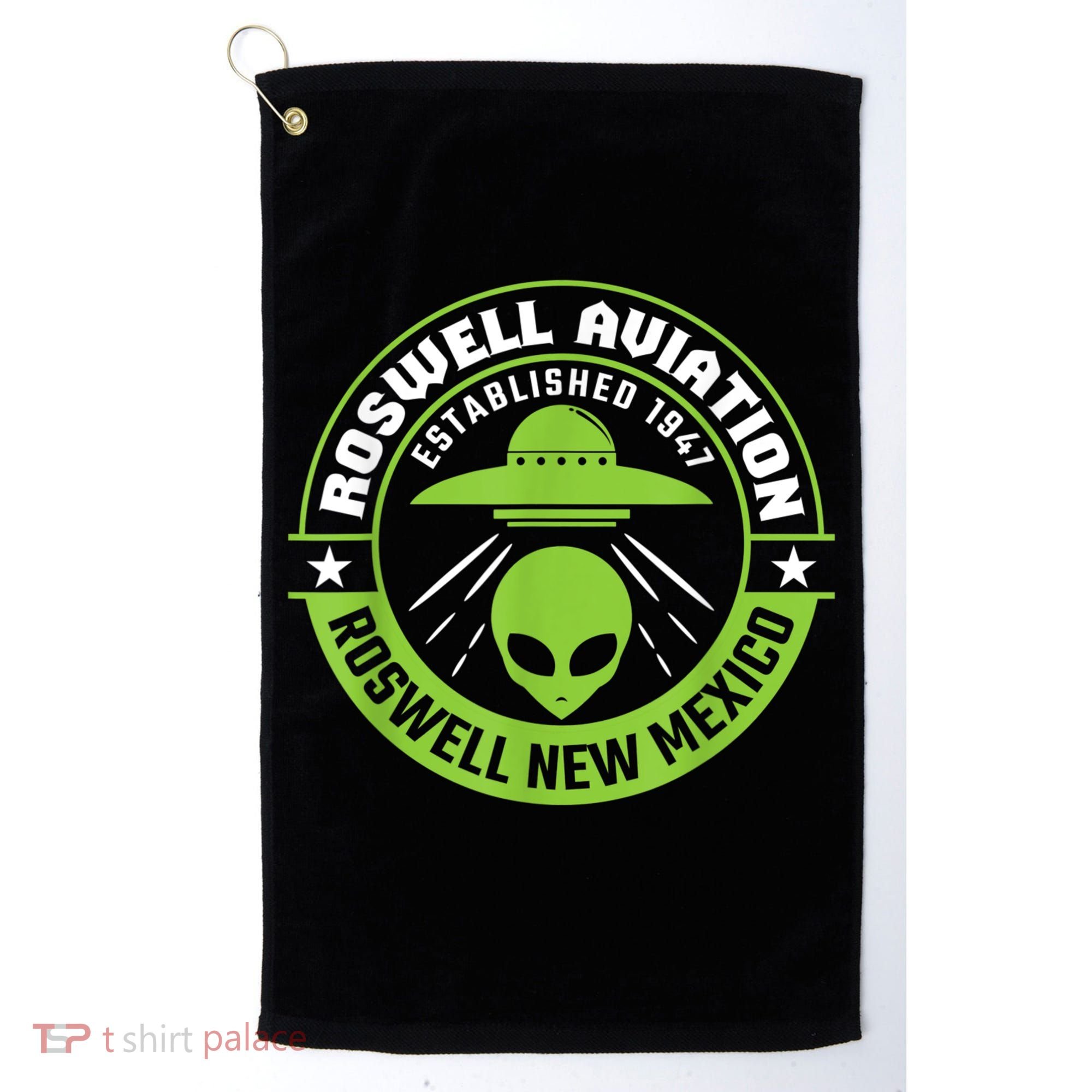 Roswell Aviation Established 1947 Roswell Alien Golf Towel