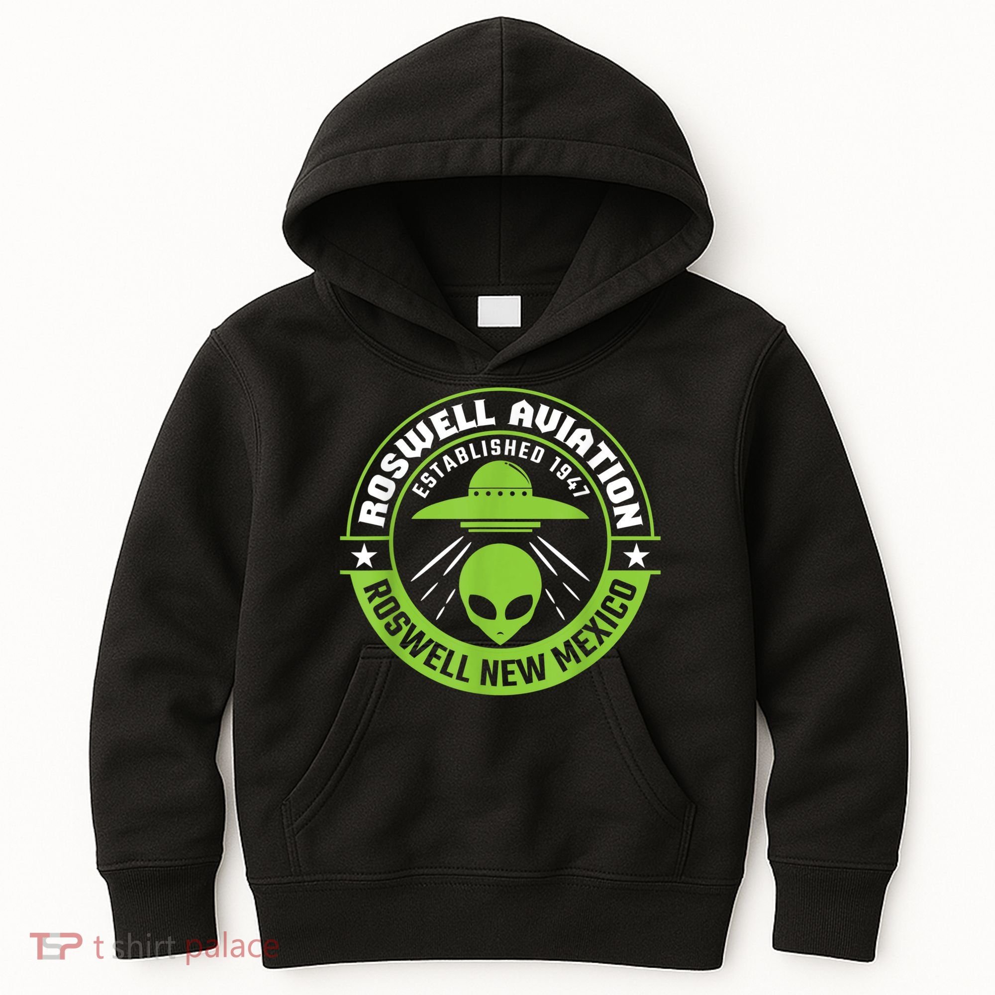 Roswell Aviation Established 1947 Roswell Alien Kids Hoodie