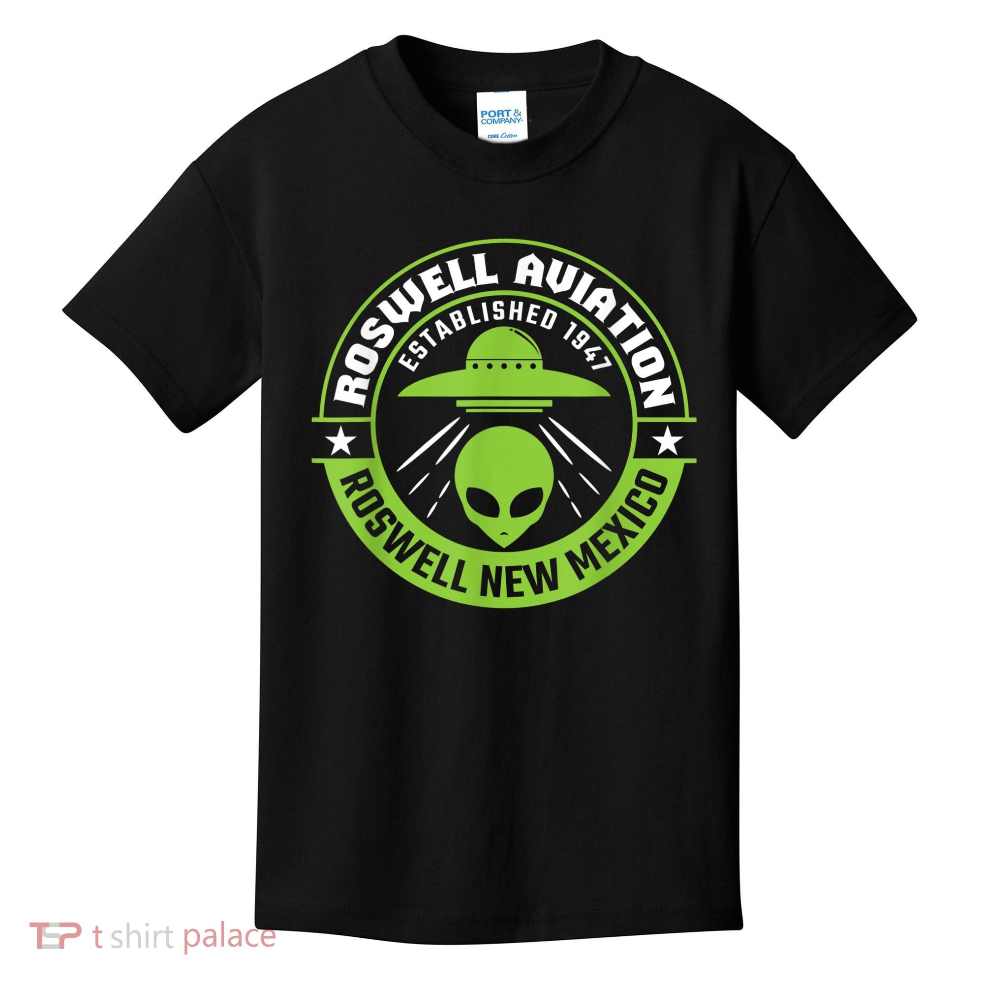 Roswell Aviation Established 1947 Roswell Alien Kids T-Shirt