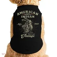 Retro American For Old Biker Doggie Tank thumb 0