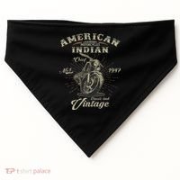Retro American For Old Biker USA-Made Doggie Bandana thumb 0