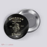 Retro American For Old Biker Button thumb 0