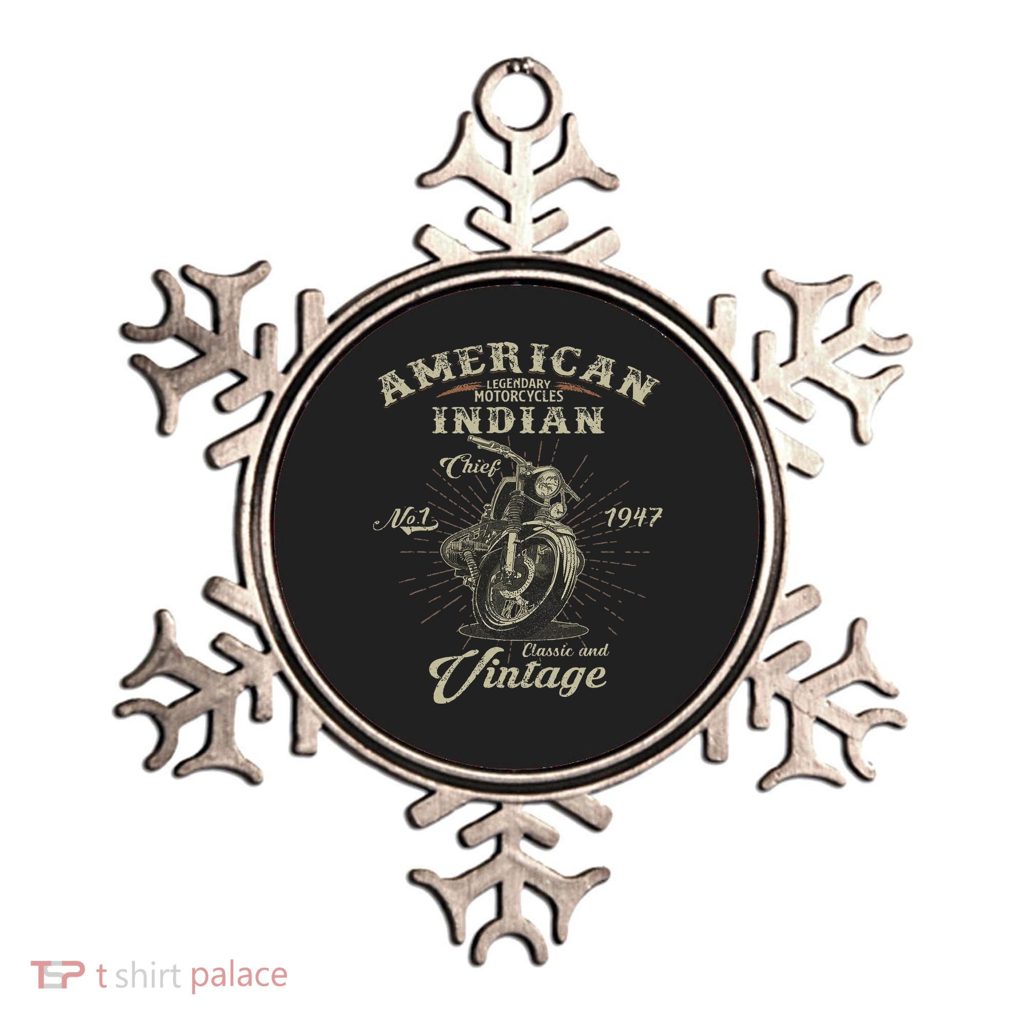 Retro American For Old Biker Ornament