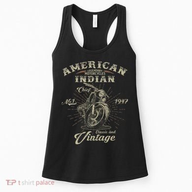 Retro American For Old Biker Women's Tank Top