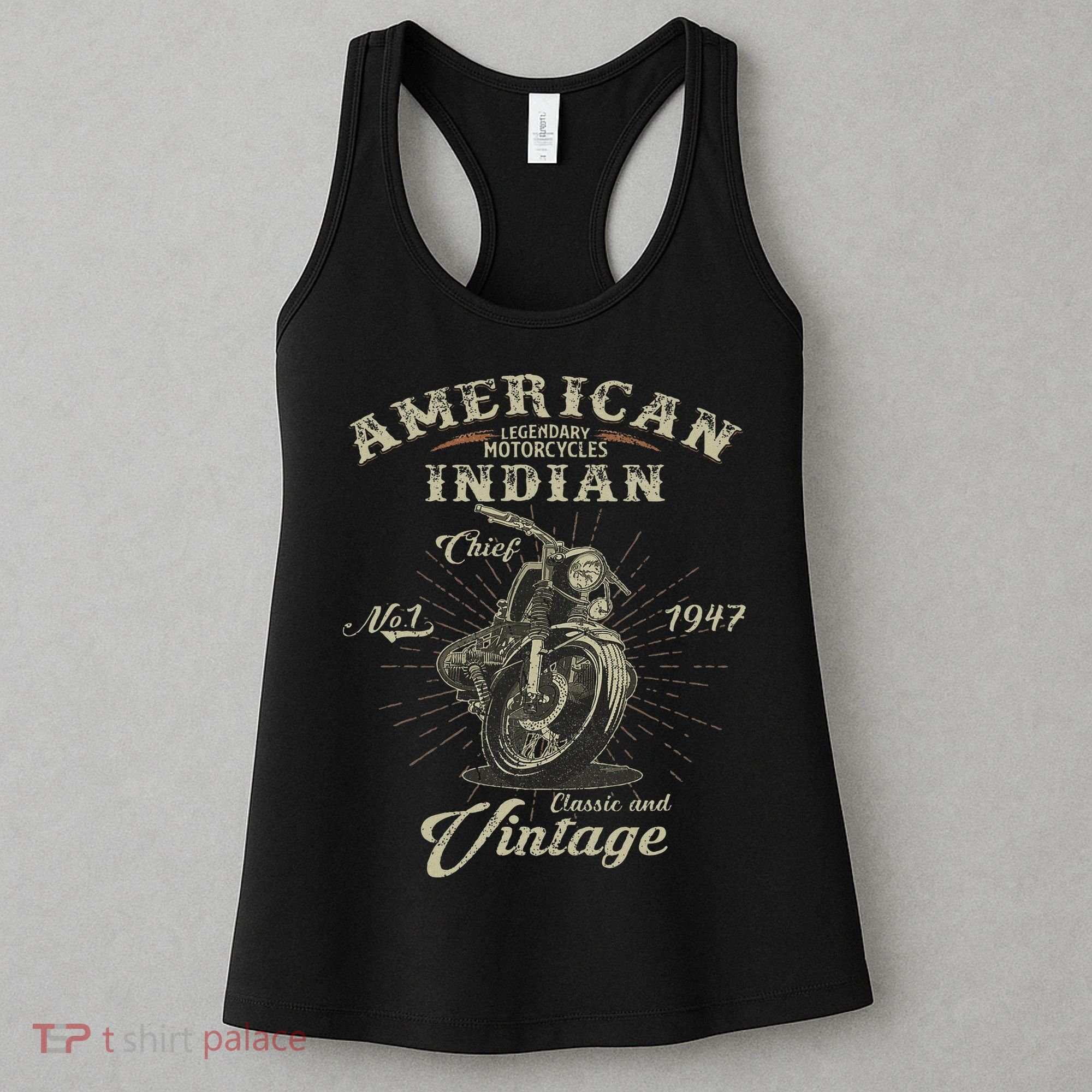 Retro American For Old Biker Women's Tank Top