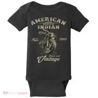 Retro American For Old Biker Baby Bodysuit thumb 0