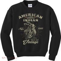 Retro American For Old Biker Kids Sweatshirt thumb 0