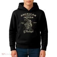 Retro American For Old Biker Kids Hoodie thumb 4