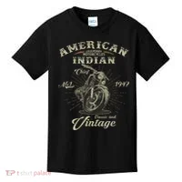 Retro American For Old Biker Kids T-Shirt thumb 0