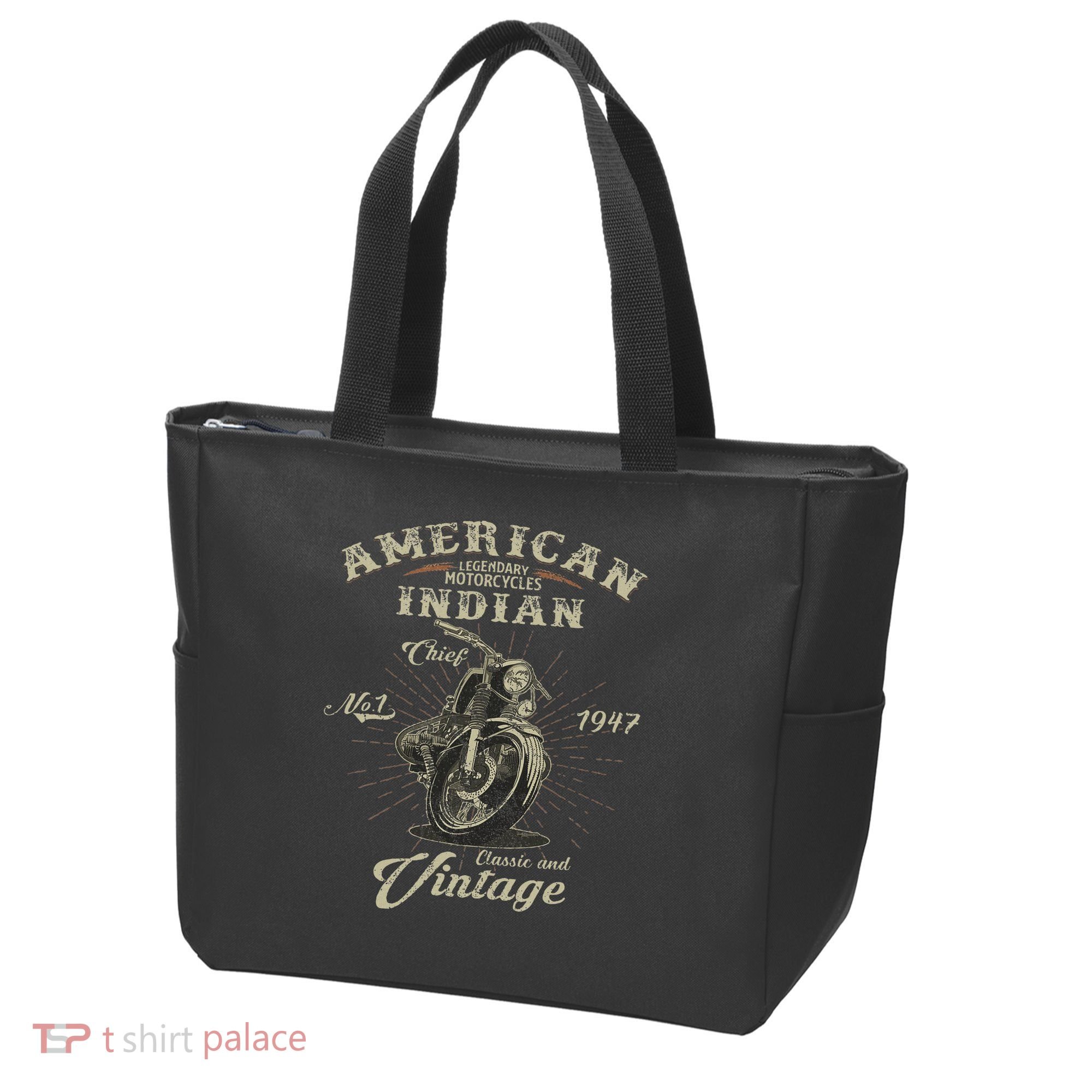 Retro American For Old Biker Tote Bag