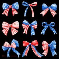 Retro American Flag Coquette Bow Patriotic 4th July Women Coffee Mug thumb 5
