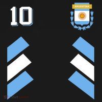 Retro10 Argentina Football Argentinian Soccer Argentina Flag T-Shirt thumb 7