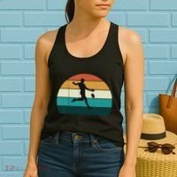 Retro Aussie Football Gift Australian Rules Footy Lovers Women's Tank Top thumb 2
