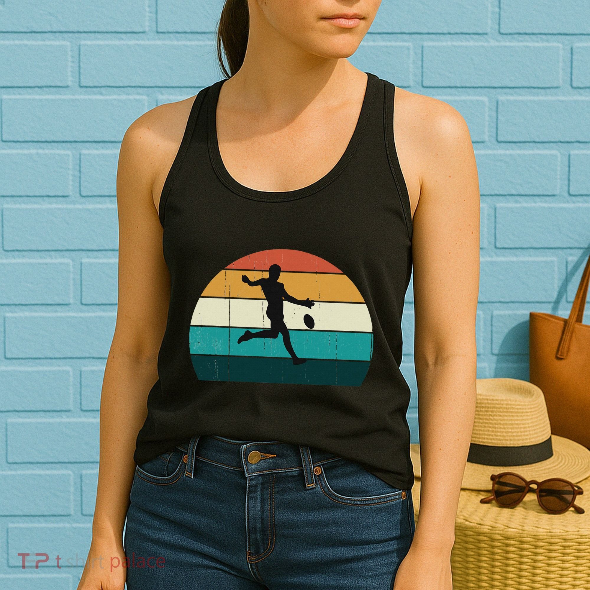 Retro Aussie Football Gift Australian Rules Footy Lovers Women's Tank Top