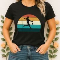 Retro Aussie Football Gift Australian Rules Footy Lovers Women's T-Shirt thumb 2