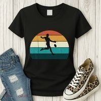 Retro Aussie Football Gift Australian Rules Footy Lovers Women's T-Shirt thumb 3