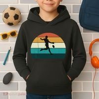 Retro Aussie Football Gift Australian Rules Footy Lovers Kids Hoodie thumb 2
