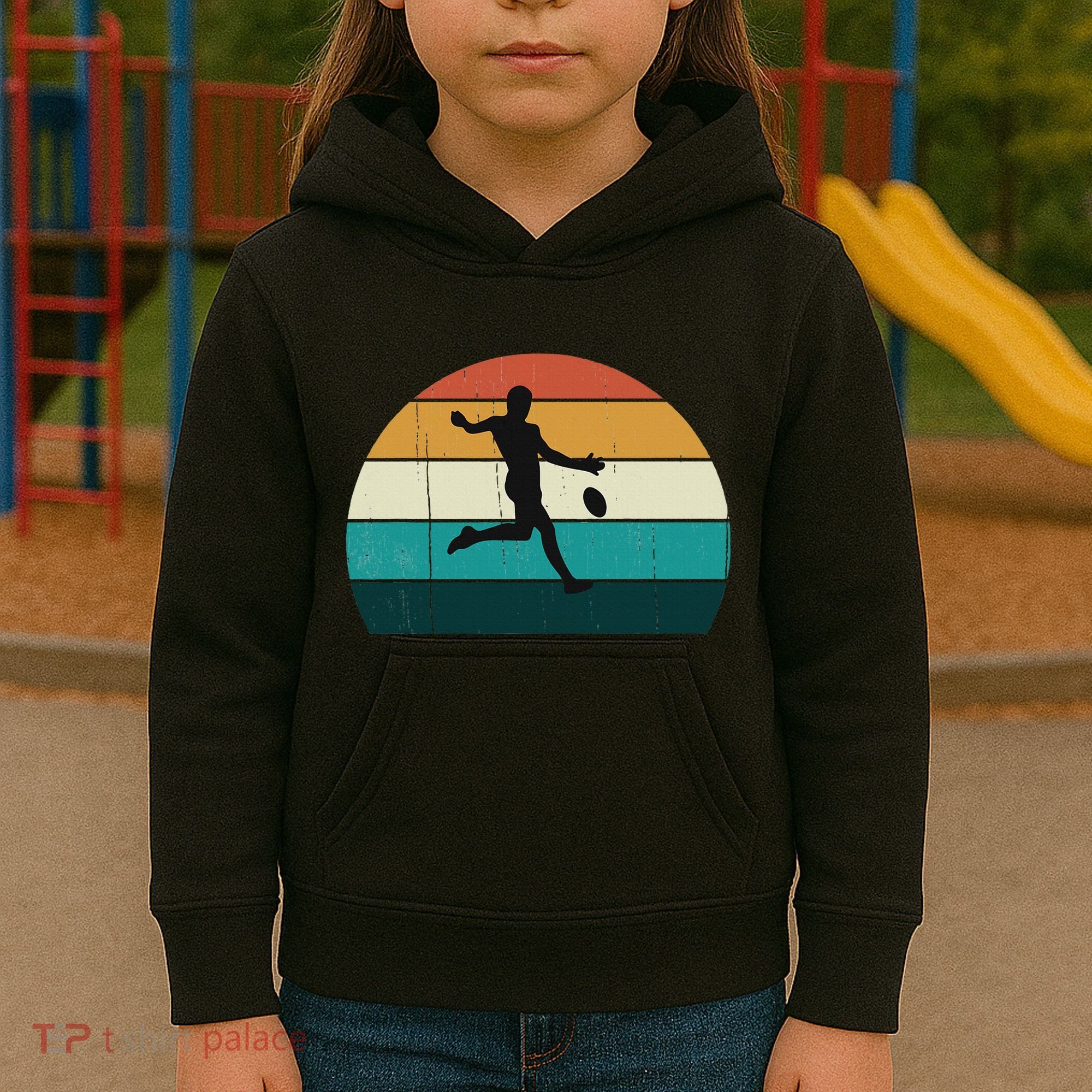 Retro Aussie Football Gift Australian Rules Footy Lovers Kids Hoodie
