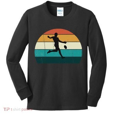 Retro Aussie Football Gift Australian Rules Footy Lovers Kids Long Sleeve Shirt