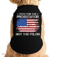 Retro American Flag Vote For The Prosecutor Not The Felon Doggie Tank thumb 0