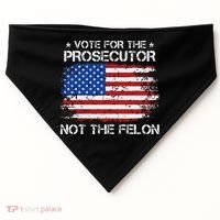 Retro American Flag Vote For The Prosecutor Not The Felon USA-Made Doggie Bandana thumb 0